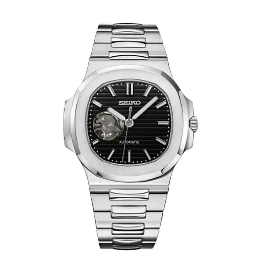 Black Seiko Nautilus Mod (Open Heart)