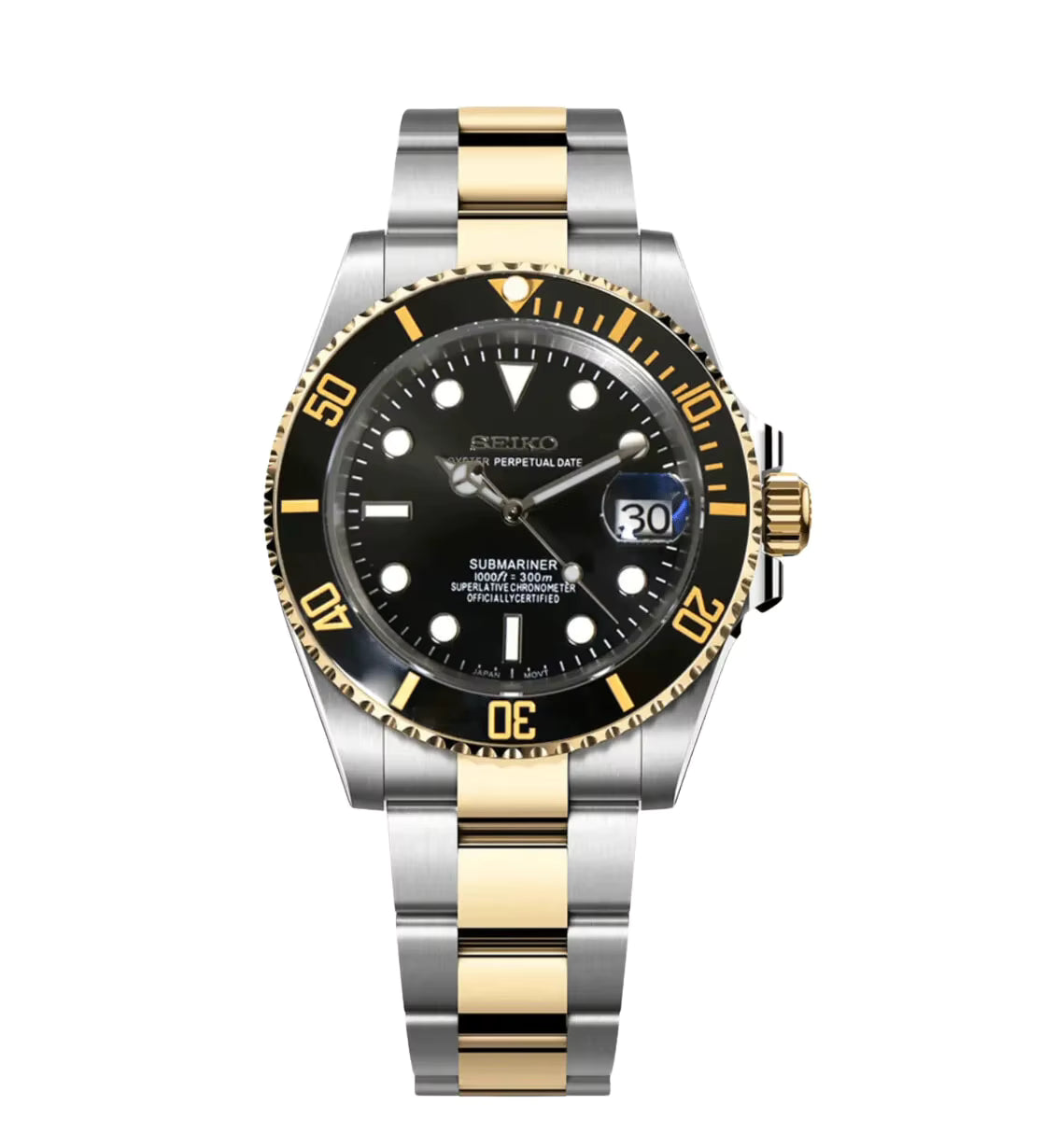 Twin Tone Seiko Submariner Mod