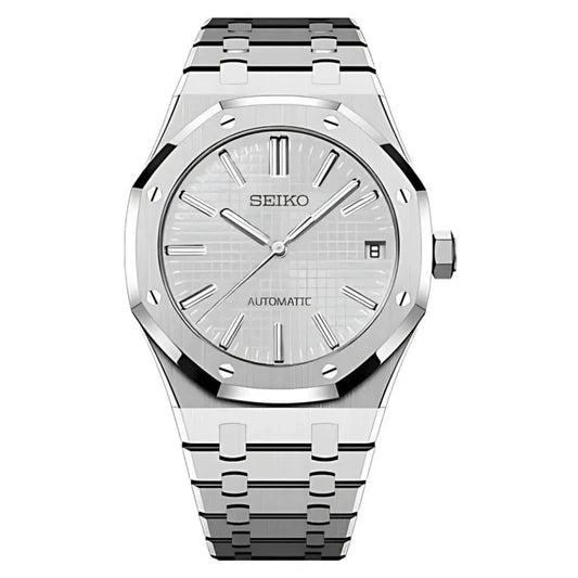 Seiko White Royal Oak Mod